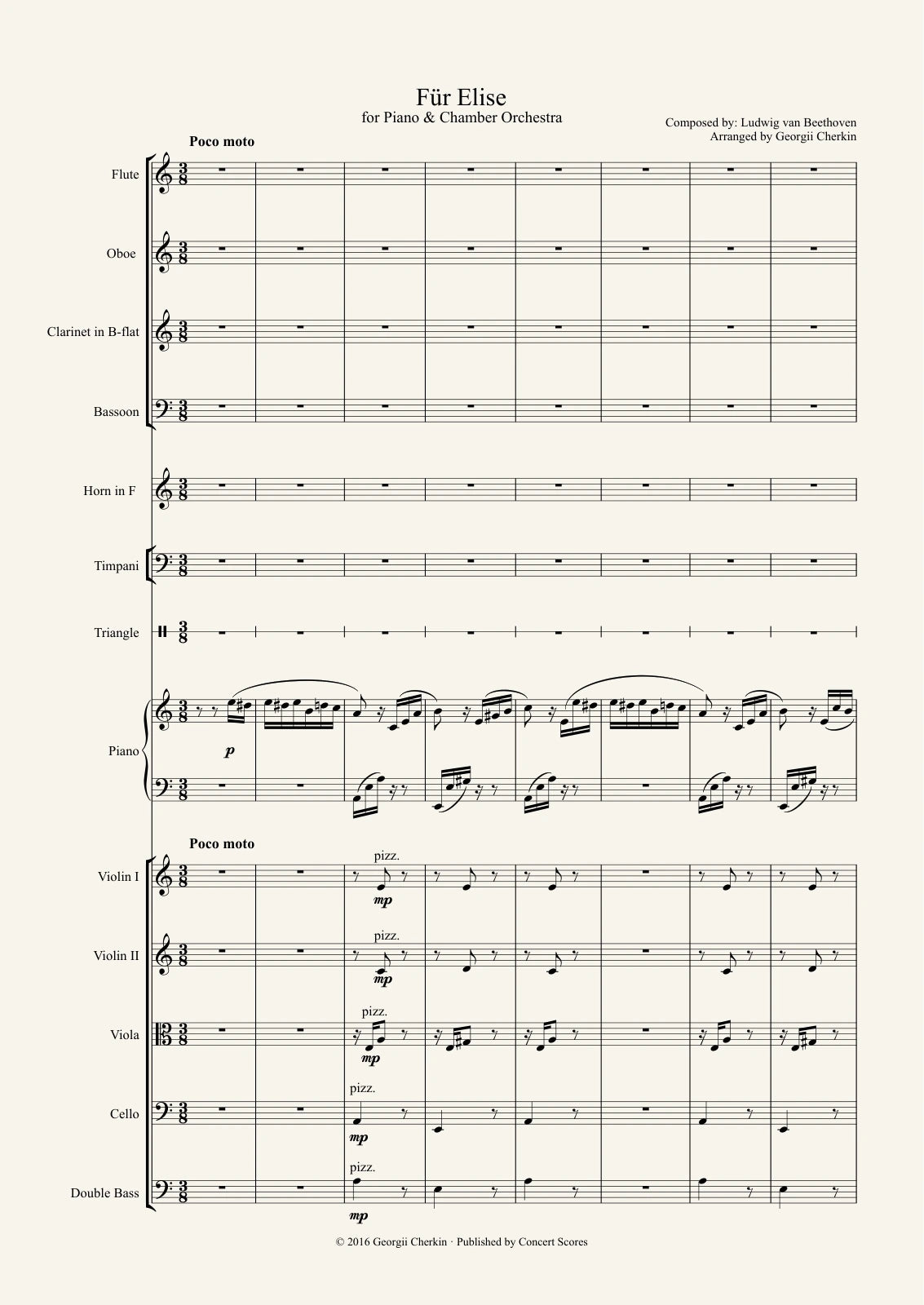 Sample score — page 1