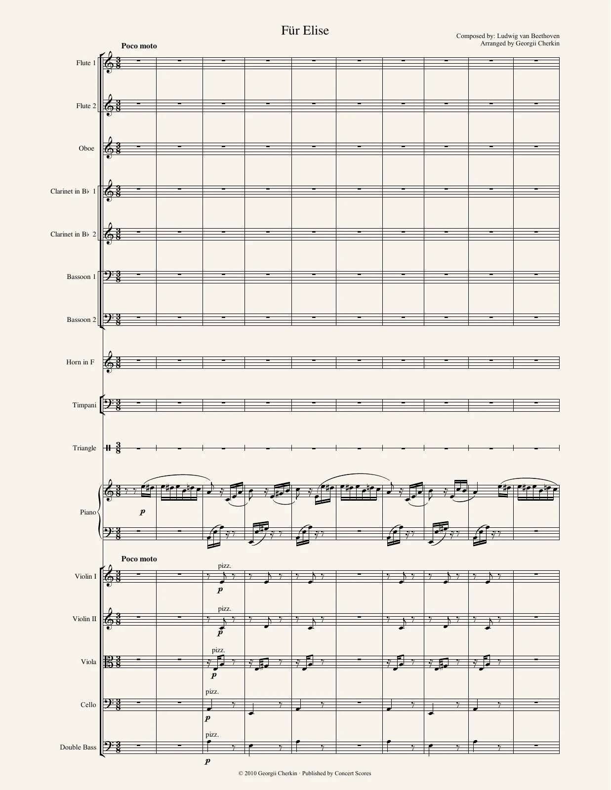 Sample score — page 1