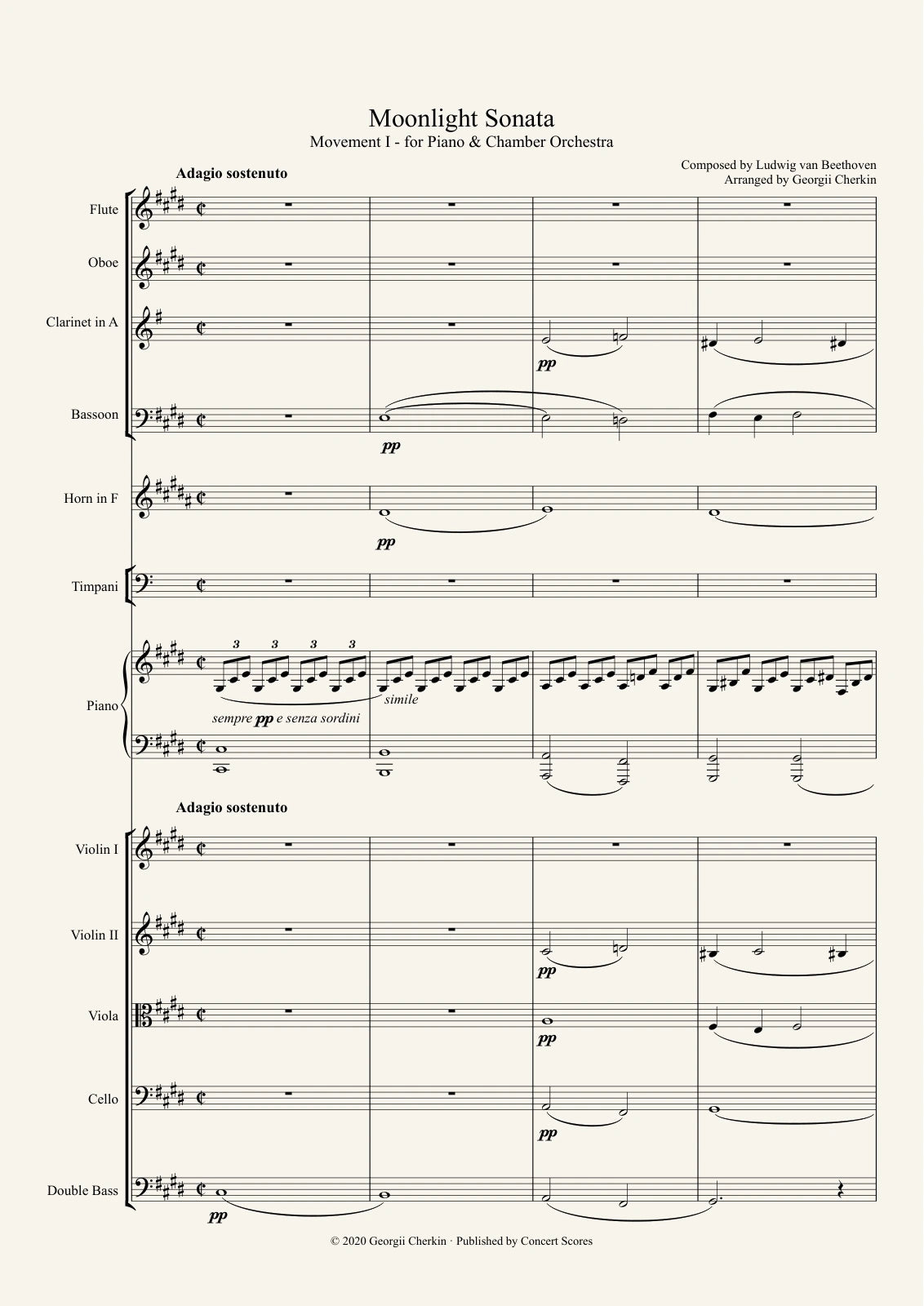 Sample score — page 1