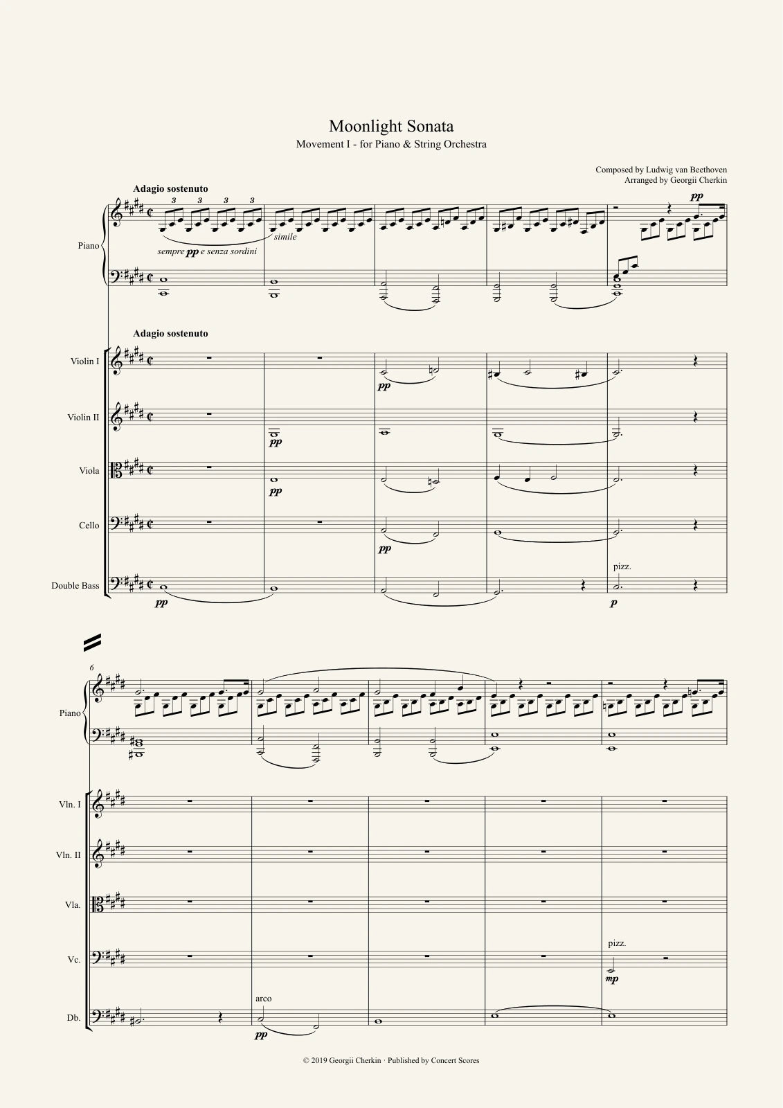 Sample score — page 1