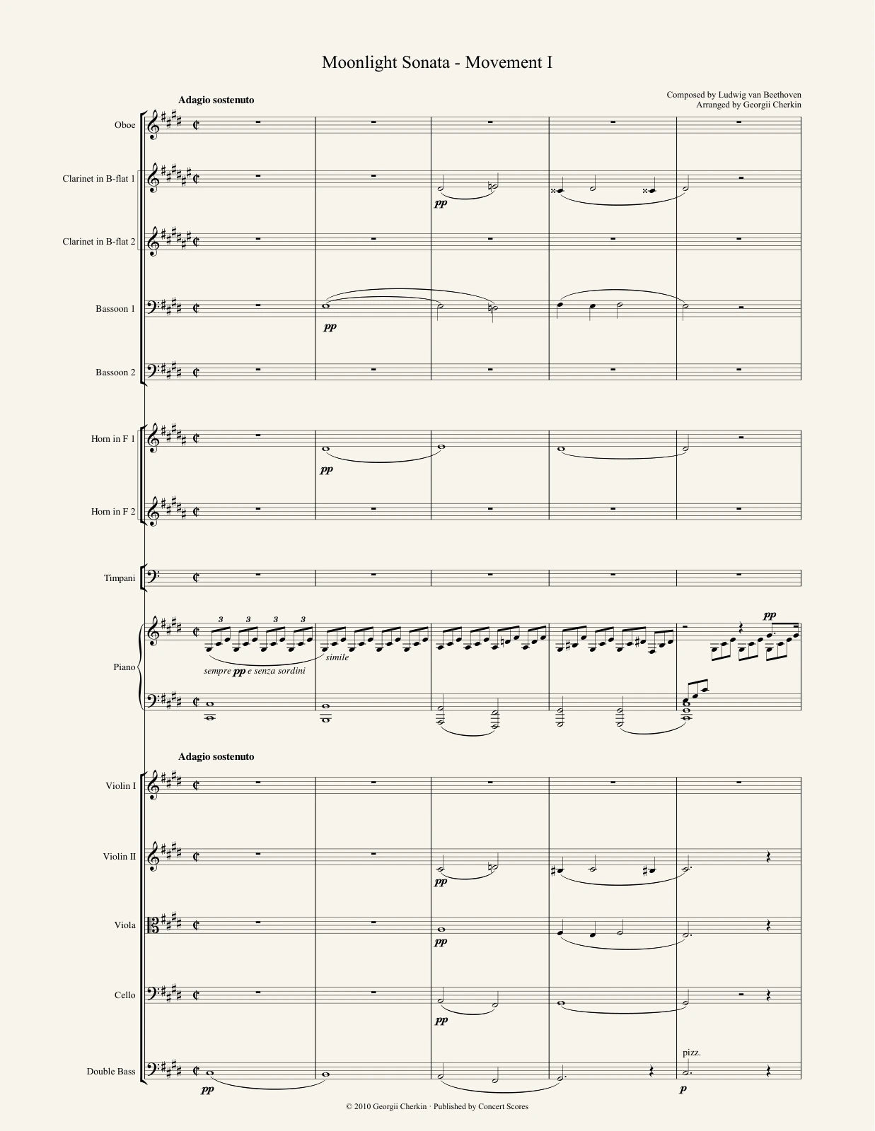 Sample score — page 1