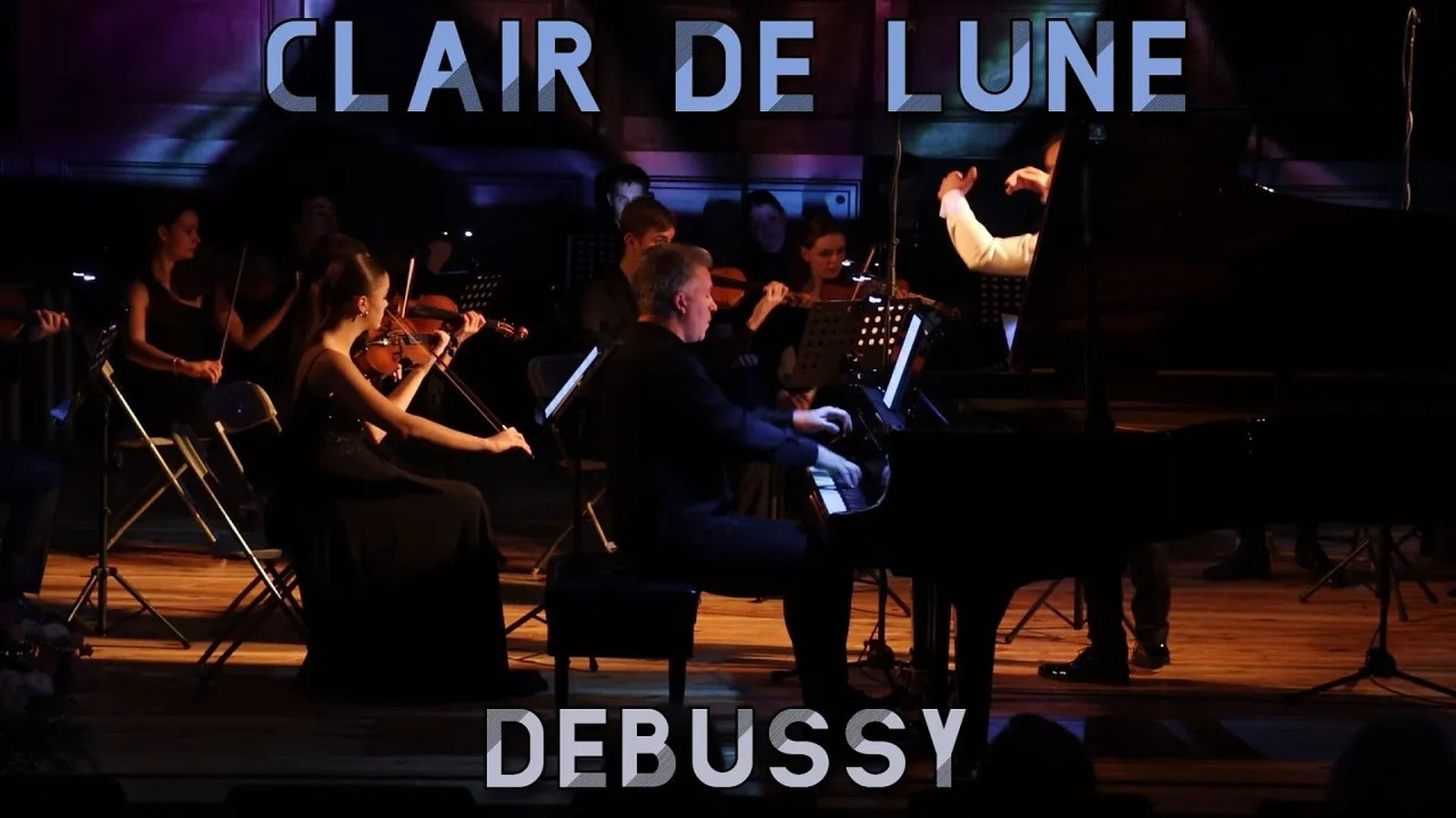 Georgii Cherkin performs Clair de Lune with The Secret Orchestra, conducted by Nikolay Stoev.
