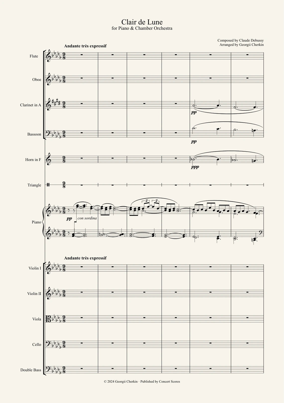 Sample score — page 1