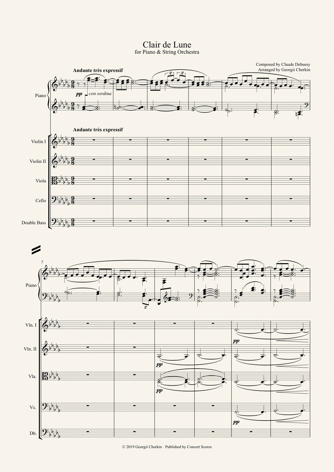 Sample score — page 1