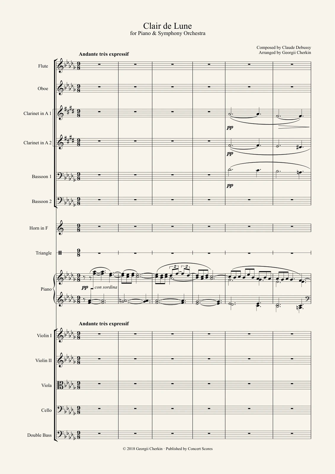 Sample score — page 1