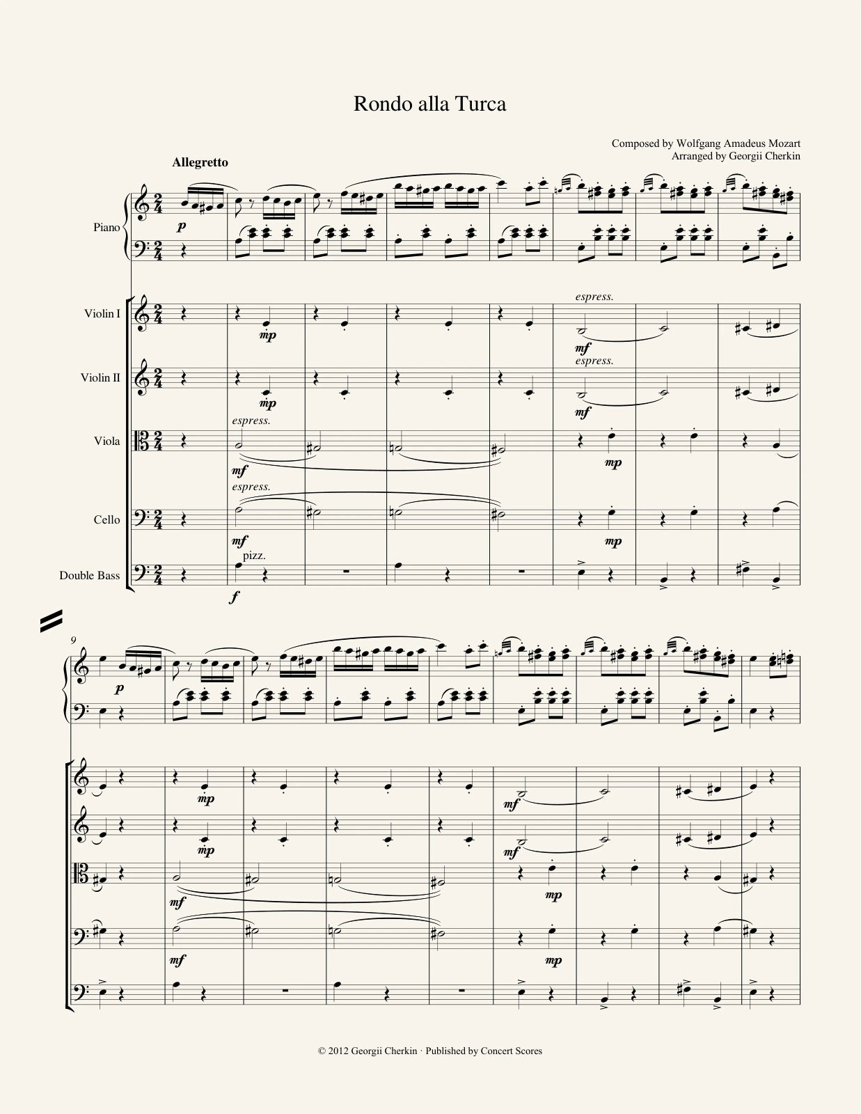 Score · page 1